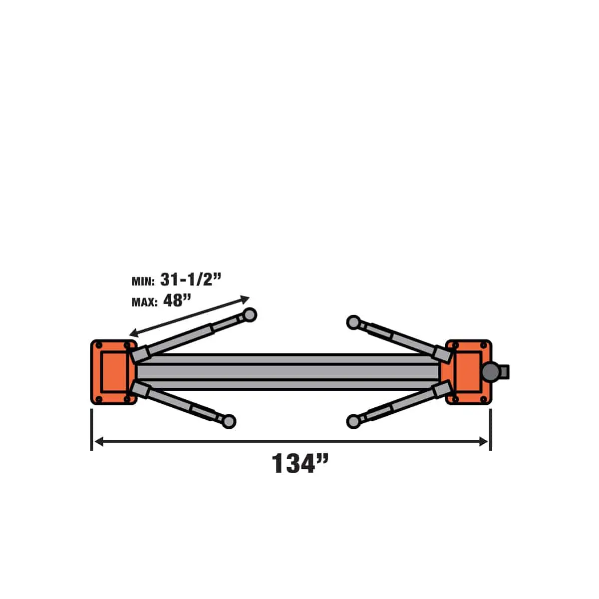 Two-Post Auto Lift, 10,000 lb Capacity with Floor Plate & Dual Lock for Shop & Garage TMG-TPL45 - Image 7