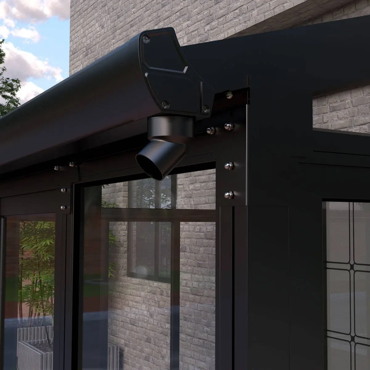 10' x 14' Wall Mounted Sunroom, Lean-To Patio Cover Solarium with Crystal Clear Walls TMG-LPC14 - Image 7