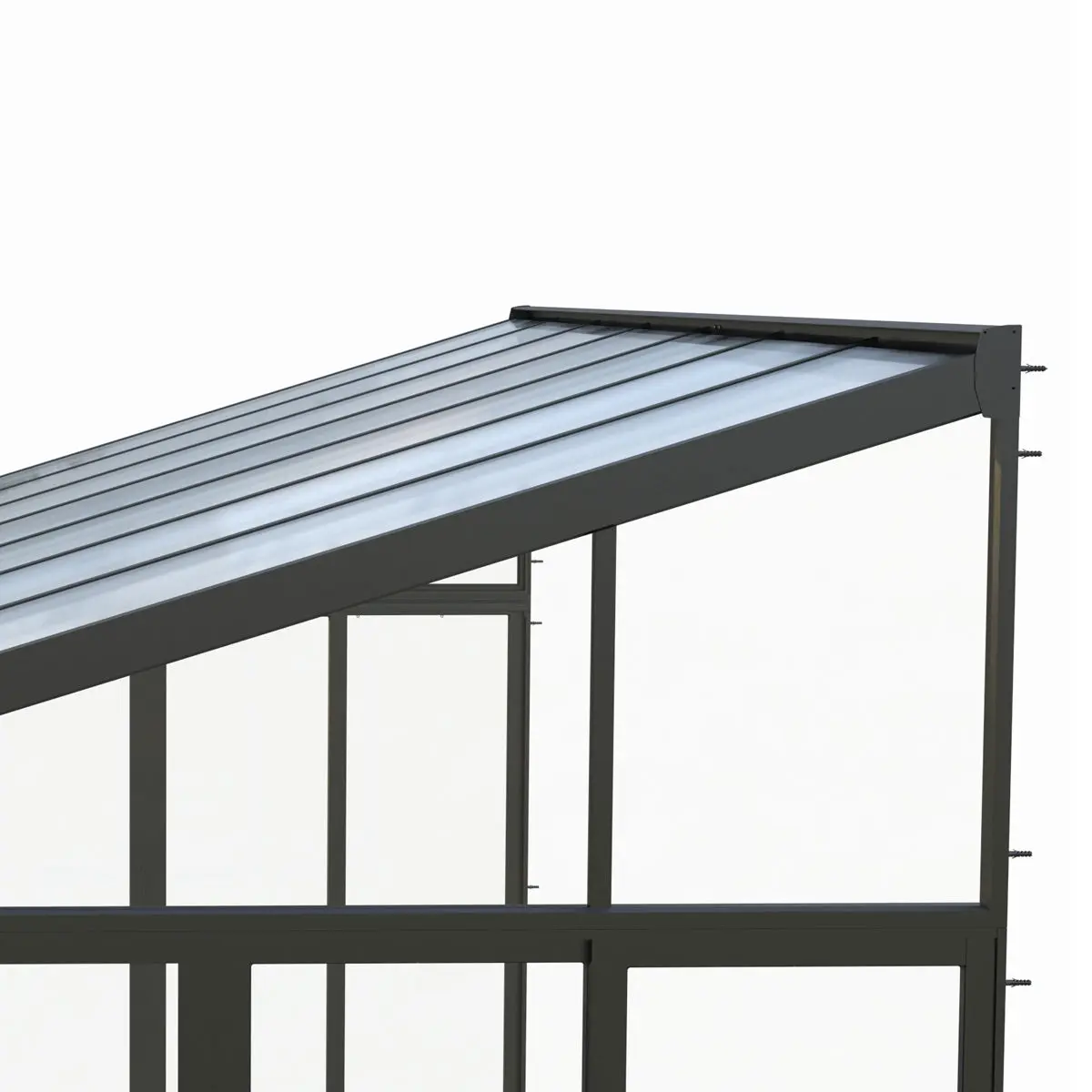 10' x 14' Wall Mounted Sunroom, Lean-To Patio Cover Solarium with Crystal Clear Walls TMG-LPC14 - Image 9