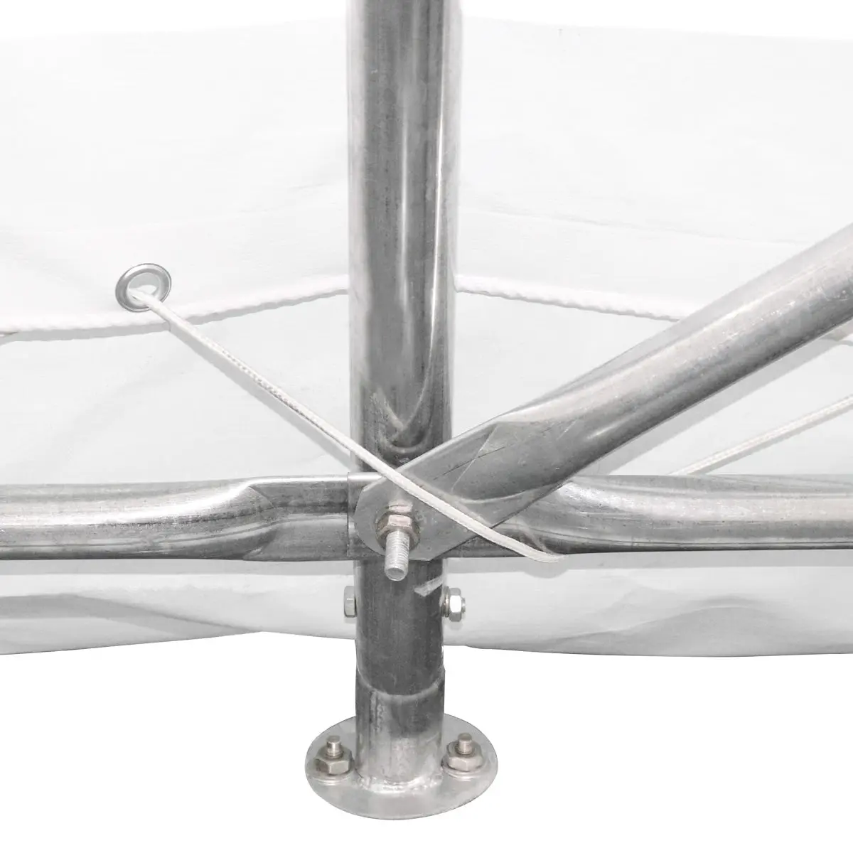 12' x 20' Car Shelter w/Rounded Roof & Heavy-Duty 11 OZ PE Fabric Cover, Galvanized Steel Frame, Fabric front roll-up door, TMG-ST1220R - Image 13