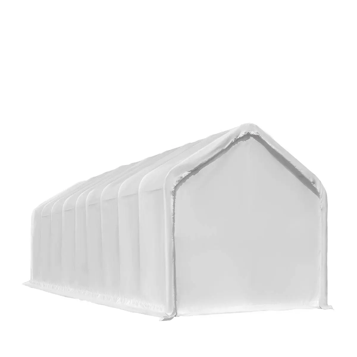 18' x 45' RV Carport Motorhome Storage Shelter, 17 oz PVC Fabric Cover, Front Roll-Up Door, Enclosed Rear Wall, 3-Layer Galvanized Steel Frame, 13' Straight Sidewalls, TMG-ST1845 - Image 9