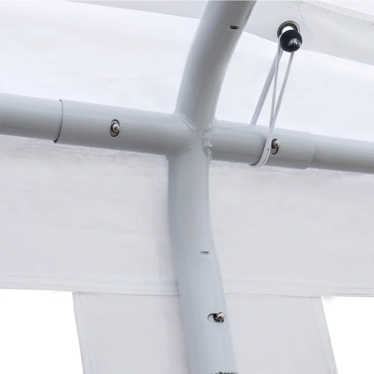 20' x 40' Heavy Duty Outdoor Party Tent, PE tarpaulin fabric, 6'6" Overhead, 10' Peak Ceiling TMG-PT2040A - Image 16