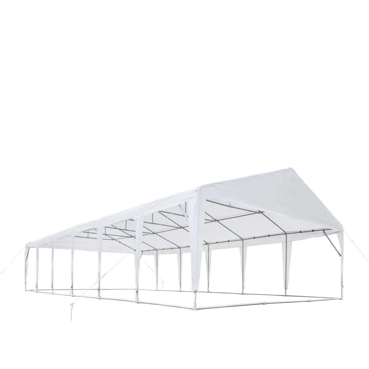 20' x 40' Heavy Duty Outdoor Party Tent, PE tarpaulin fabric, 6'6" Overhead, 10' Peak Ceiling TMG-PT2040A - Image 7