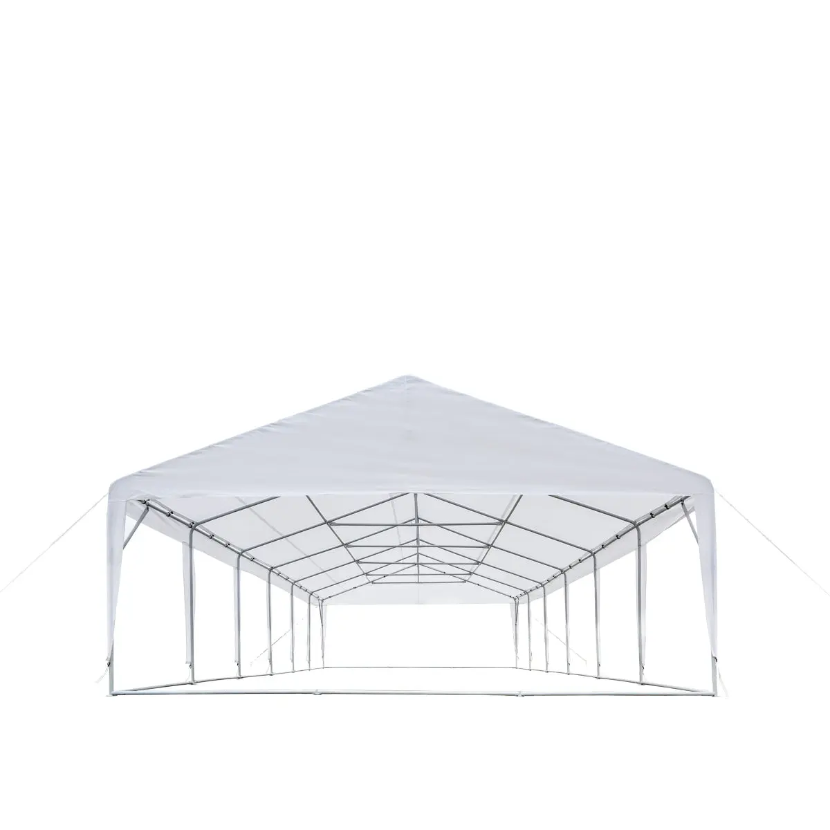 20' x 40' Heavy Duty Outdoor Party Tent, PE tarpaulin fabric, 6'6" Overhead, 10' Peak Ceiling TMG-PT2040A - Image 8