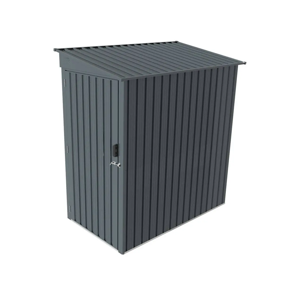 3' x 6' Galvanized Metal Pent Shed, 29 GA Corrugated Metal, 75" Upper edge, TMG-MS0306 - Image 7