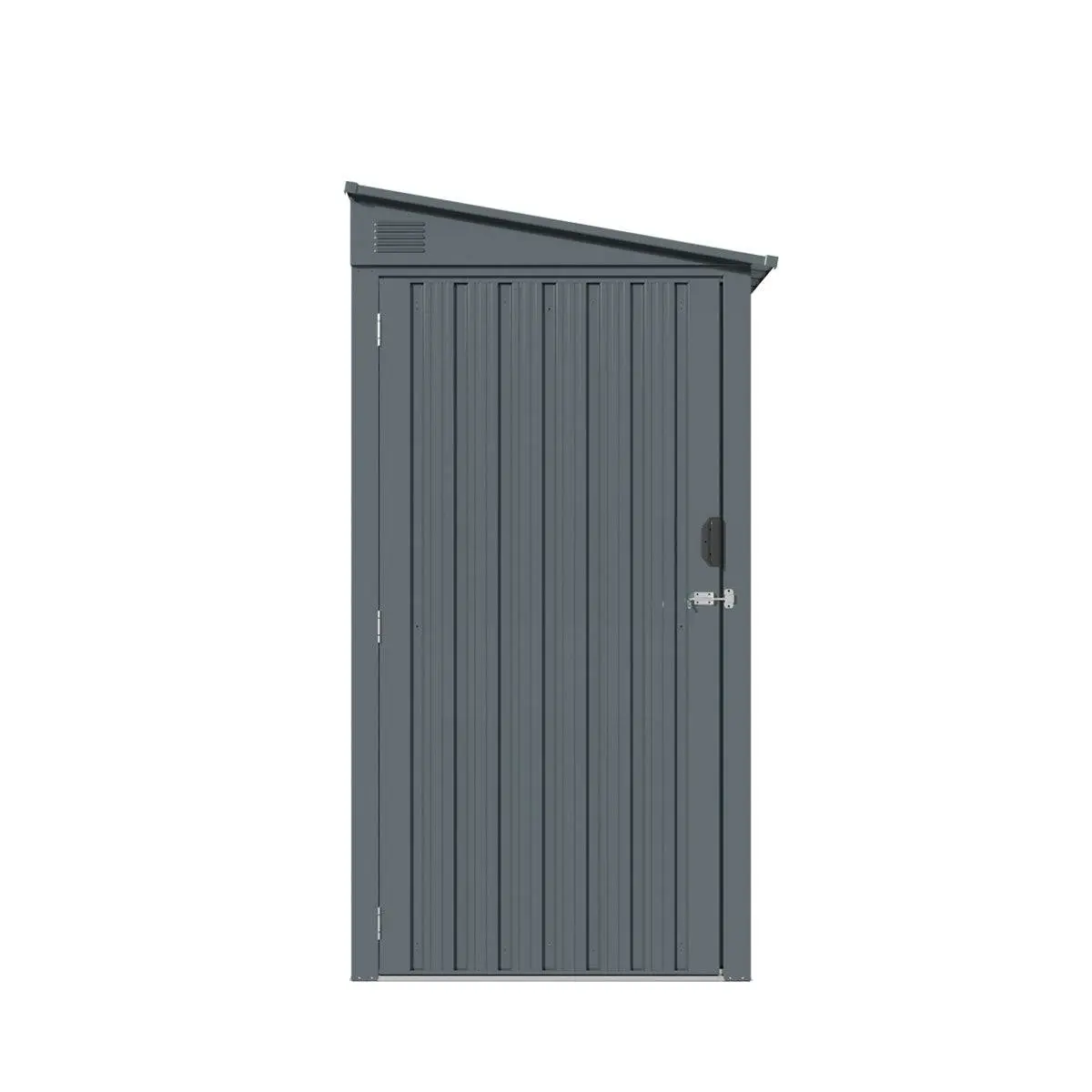 3' x 6' Galvanized Metal Pent Shed, 29 GA Corrugated Metal, 75" Upper edge, TMG-MS0306 - Image 8