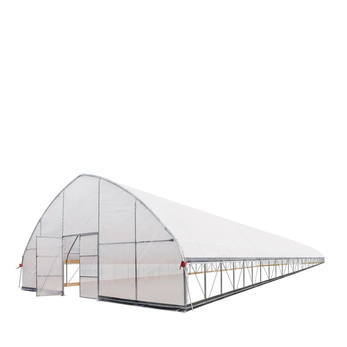 30' x 120' Commercial Tunnel Greenhouse with 6 Mil Clear Poly Covers and Roll-Up Sides TMG-GH30120 - Image 8