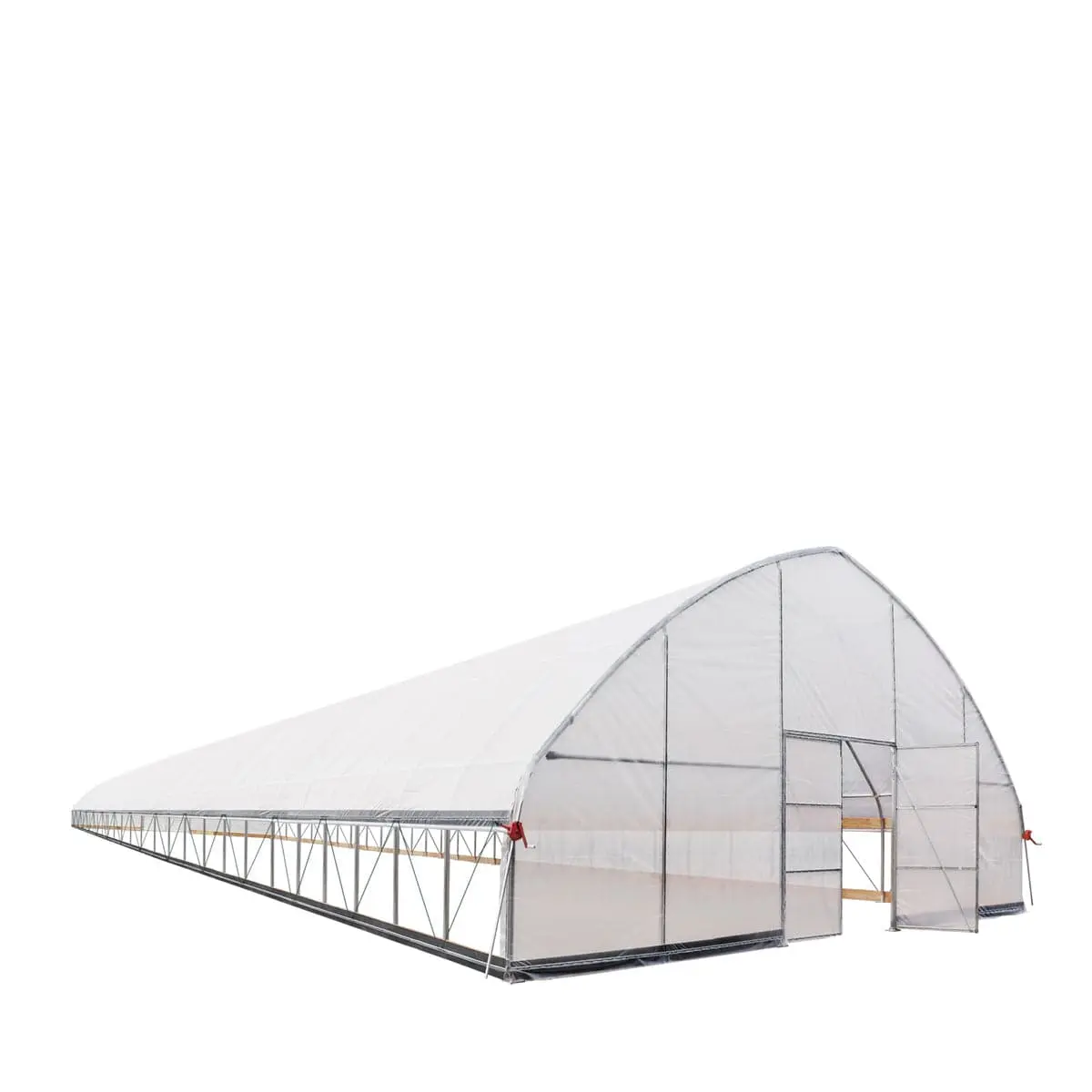 30' x 120' Commercial Tunnel Greenhouse with 6 Mil Clear Poly Covers and Roll-Up Sides TMG-GH30120 - Image 9