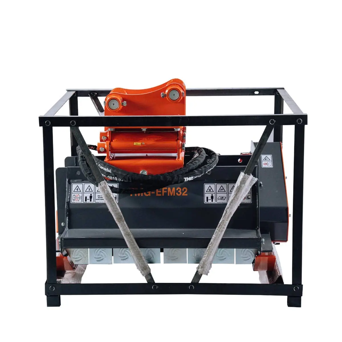 32" Flail Mower Brush Cutter for Mini to Midsize Excavators and Backhoes TMG-EFM32 - Image 14
