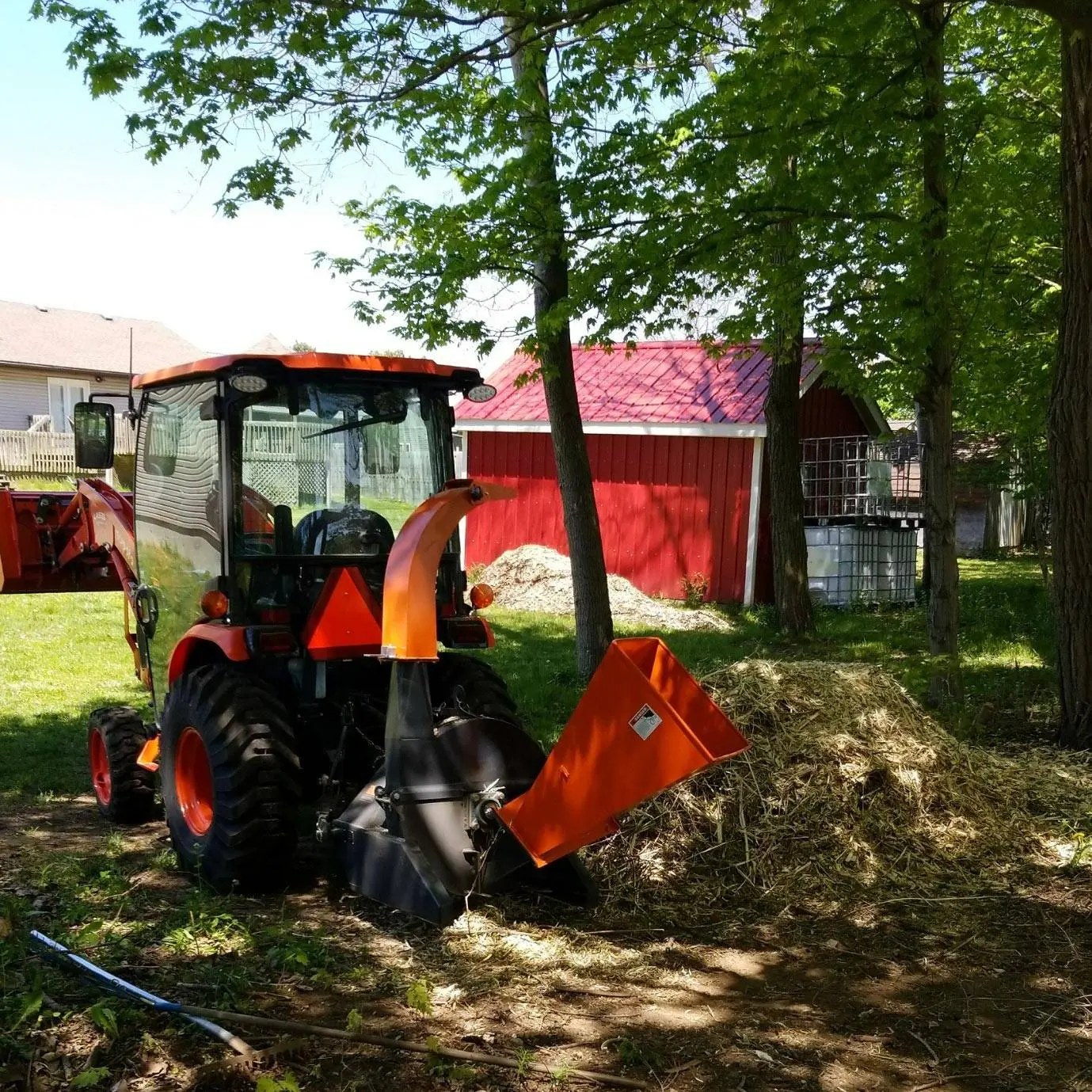 Sub Compact Wood Chipper, 4" Chipping Capacity, 3-Point Category 1 Hookup, 30-50 HP Tractor, TMG-WC42 - Image 4