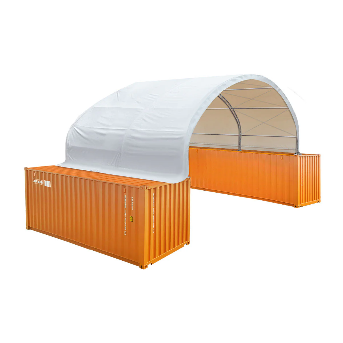 40' x 20' Dual Truss Container Shelter with Heavy Duty 21 oz PVC Cover, TMG-DT4022C - Image 10