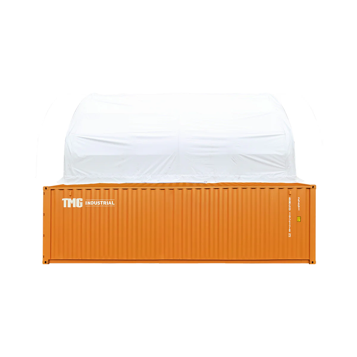 40' x 20' Dual Truss Container Shelter with Heavy Duty 21 oz PVC Cover, TMG-DT4022C - Image 15