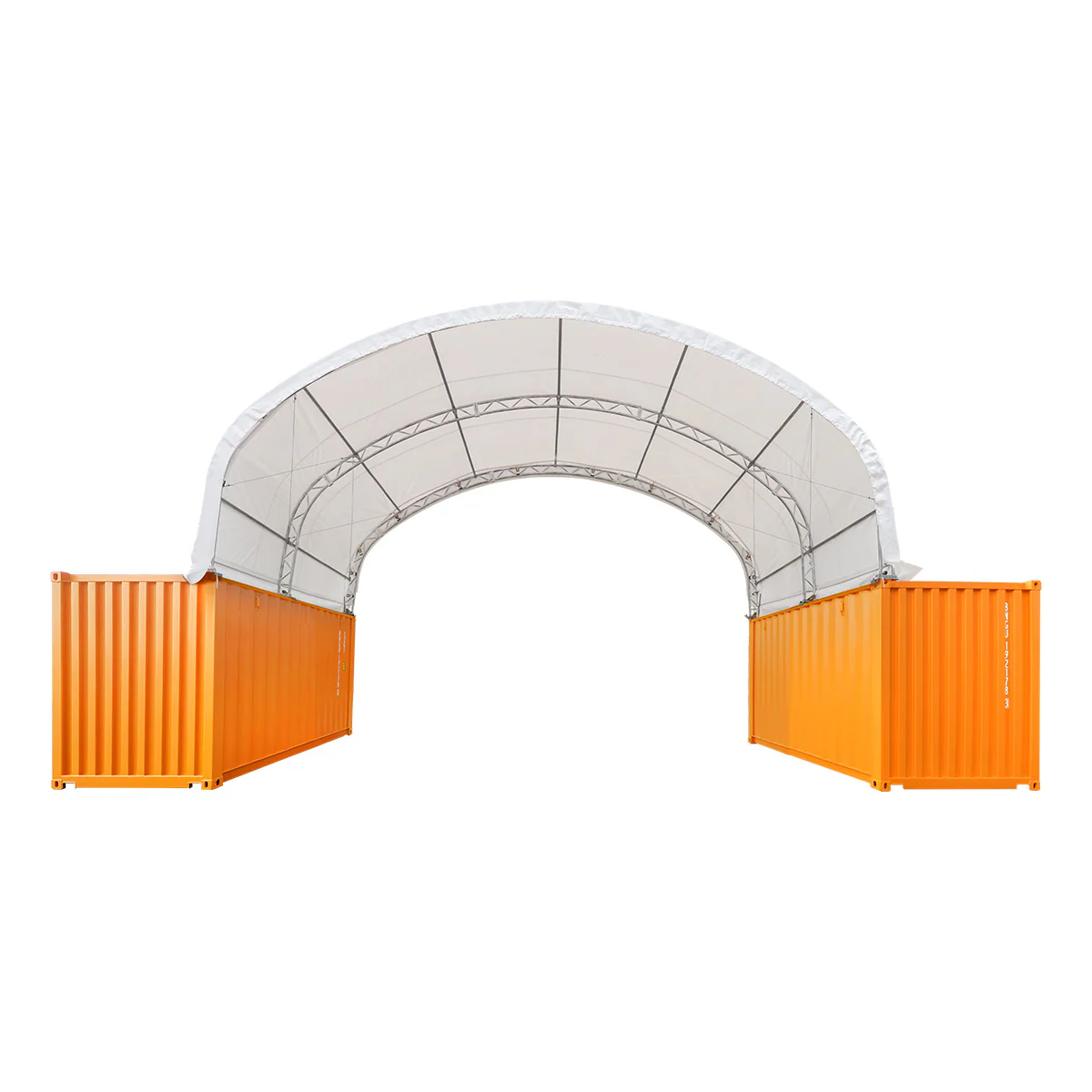40' x 20' Dual Truss Container Shelter with Heavy Duty 21 oz PVC Cover, TMG-DT4022C - Image 3