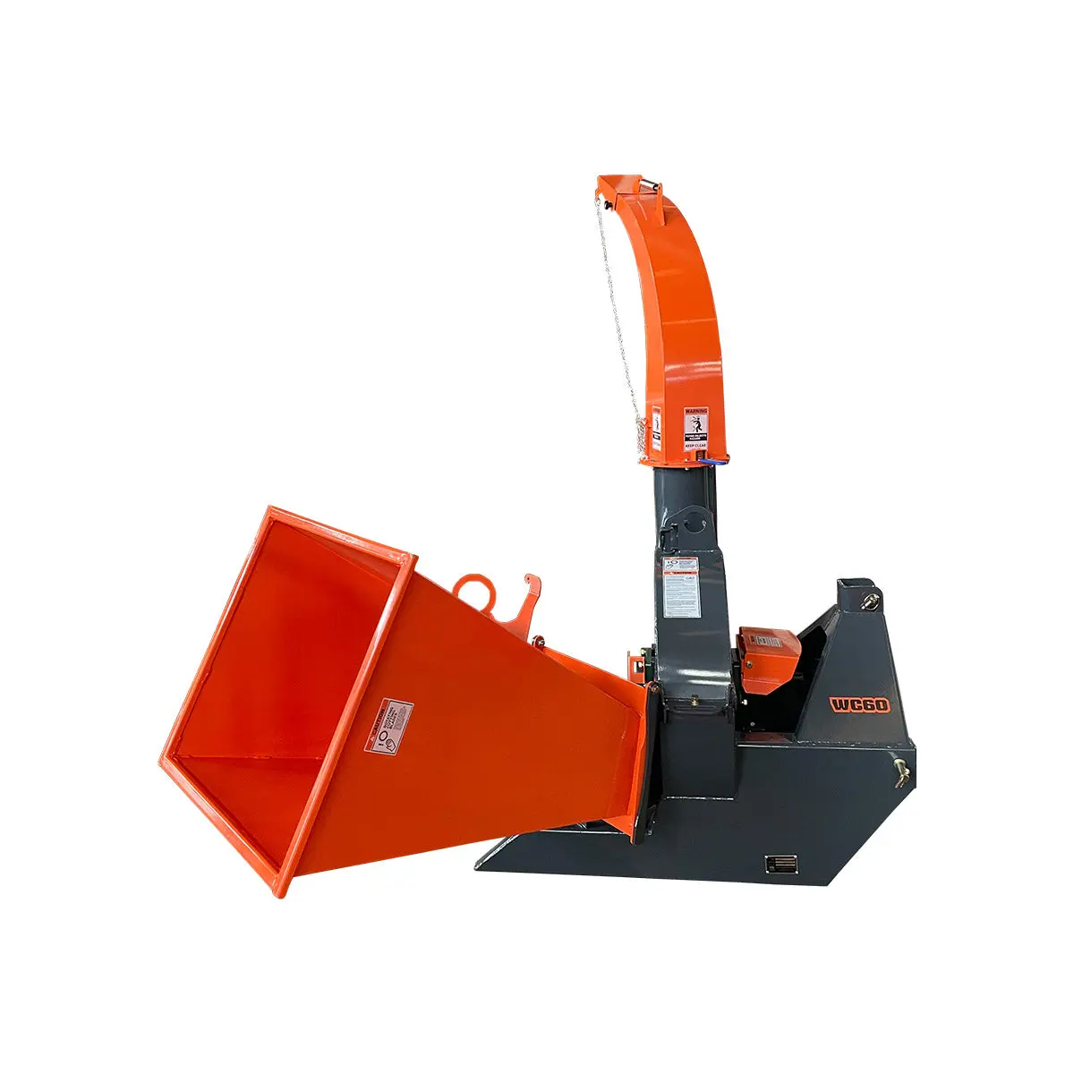 6" 3-Point Hitch Wood Chipper, Reversible/Hardened Blades, 360° Swiveling Chute, 40-80 HP Tractors, TMG-WC60 - Image 5