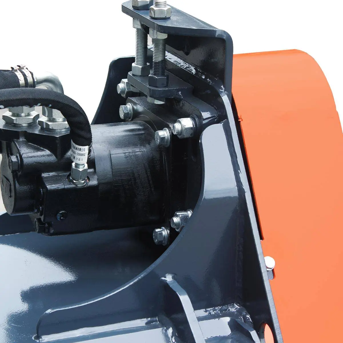 Industrial 60" Skid Steer Concrete Mixer Attachment, Side Chute Dispenser & Bag Splitter, Universal Mount, 16 Cu-Ft Capacity, TMG-SCM61 - Image 11