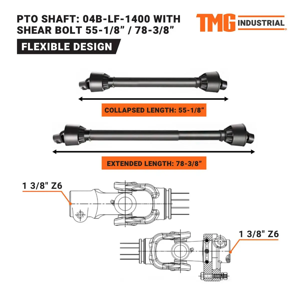 65" Ditch Bank Flail Mower, Offset Verge & Slope Cutter for Tractors 30-60 HP TMG-TFMO70 - Image 10