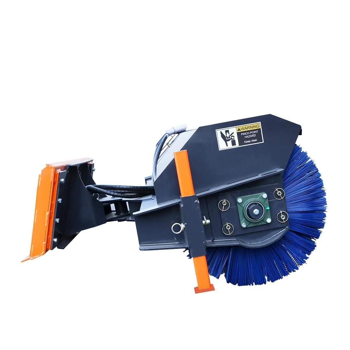 72" Skid Steer Rotary Angle Snow Broom – Standard Flow, 27" Brush, Bi-Directional, TMG-AB72 - Image 7