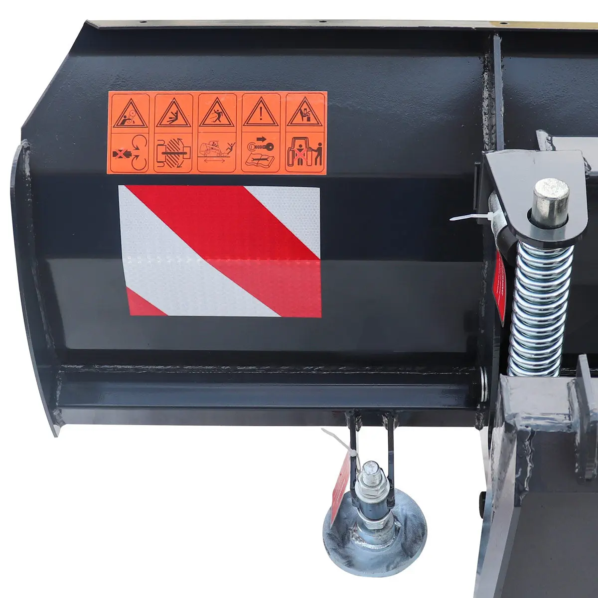 94" Skid Steer Dozer Blade/Snow Plow Pusher, 30° Left & Right, Bolt-On Cutting Edge, Adjustable Skid Shoes, Universal Quick Mount, TMG-DB94 - Image 10