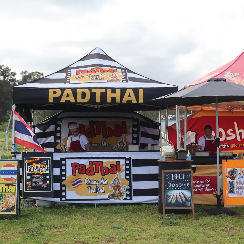 10' Custom Printed Pop-up Tent Canopy Half Wall - Image 4