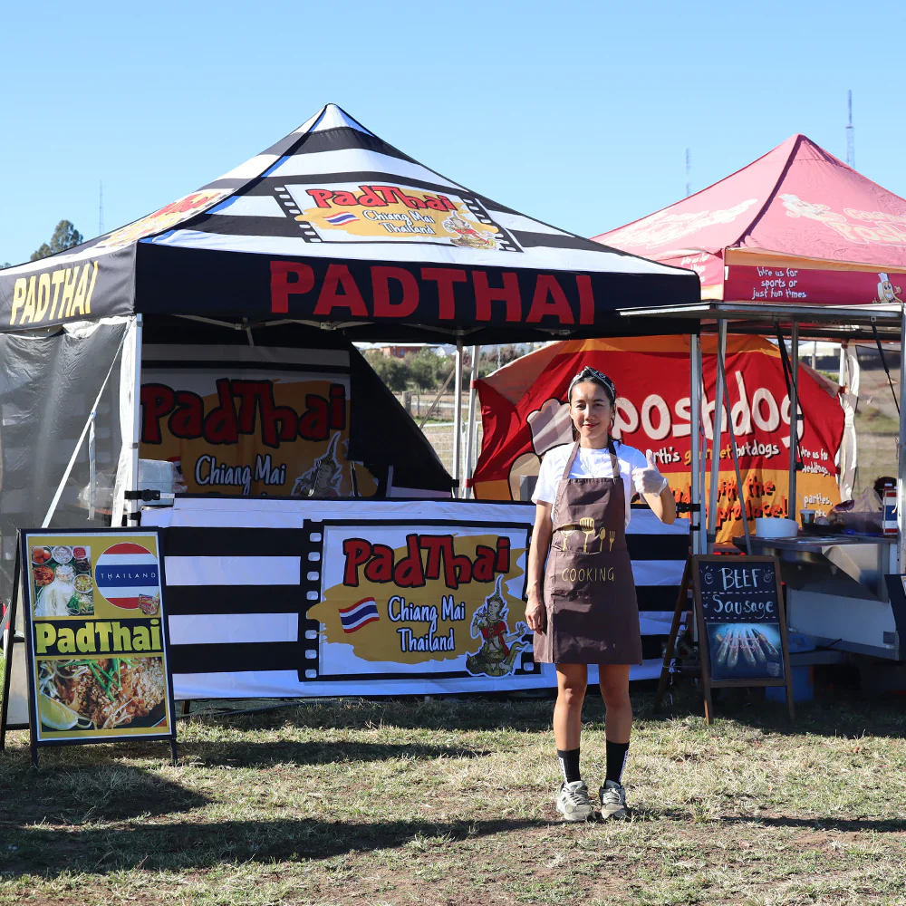 13' Custom Printed Pop-up Tent Canopy Half Wall - Image 2