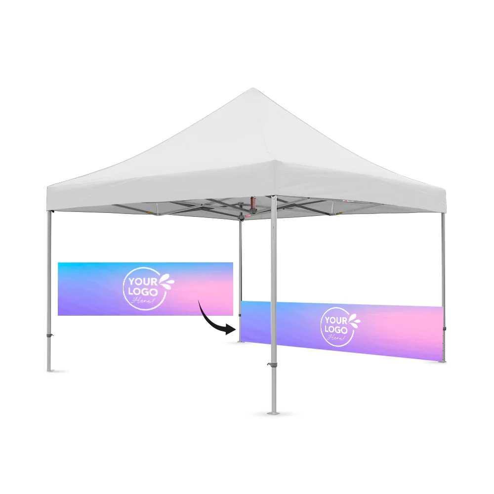 13' Custom Printed Pop-up Tent Canopy Half Wall - Image 9