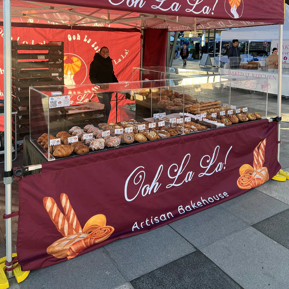15' Custom Printed Pop-up Tent Canopy Half Wall - Image 3