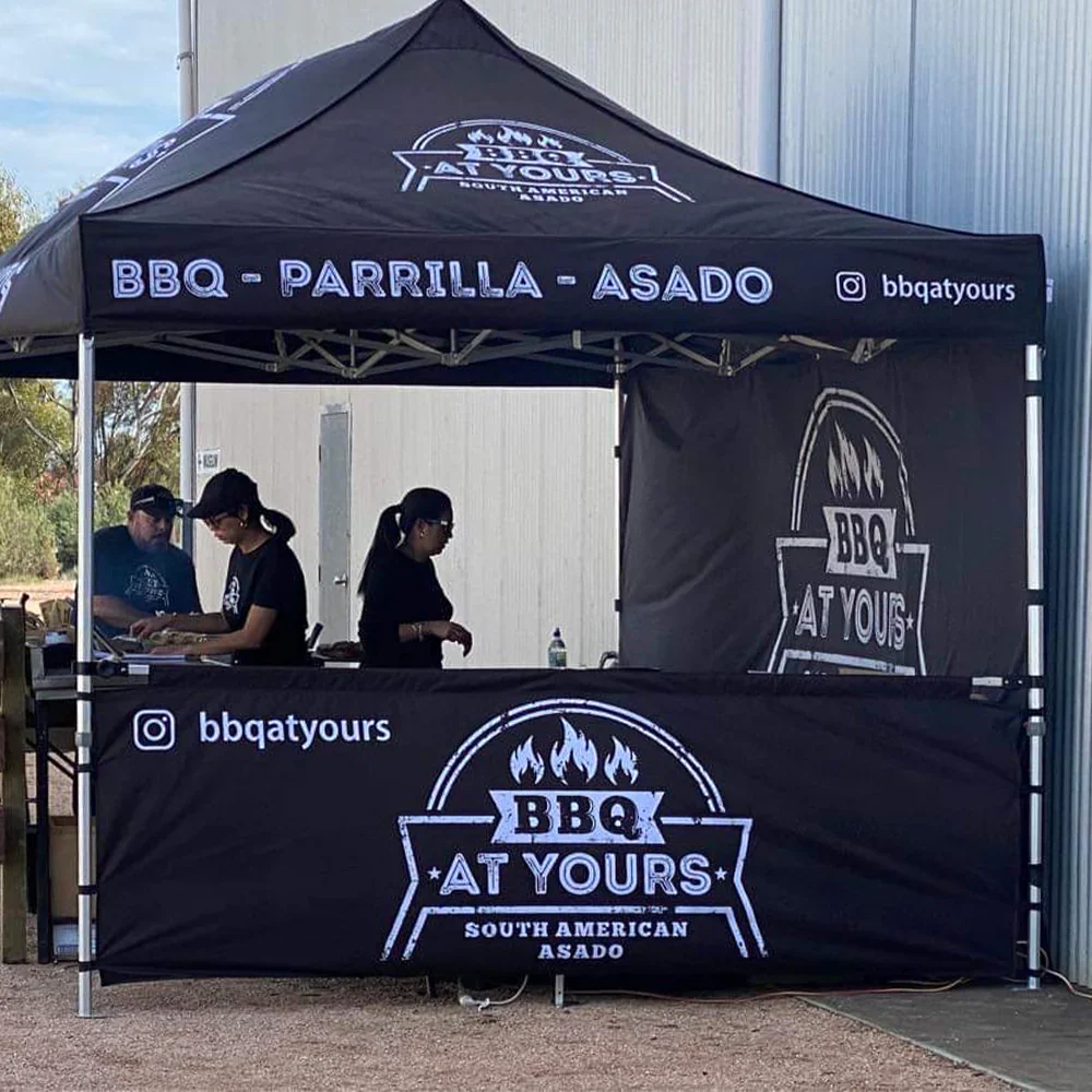 15' Custom Printed Pop-up Tent Canopy Half Wall - Image 4