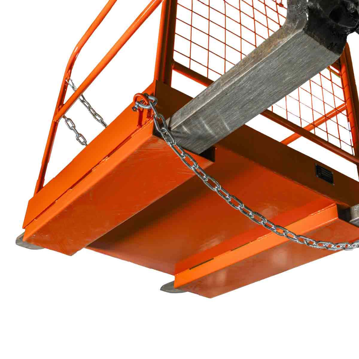 Forklift Work Platform 36"x36", 800 lb Capacity, Foldable Safety Cage with Hand Rails and Non-Slip Floor, TMG-FWP08 - Image 4