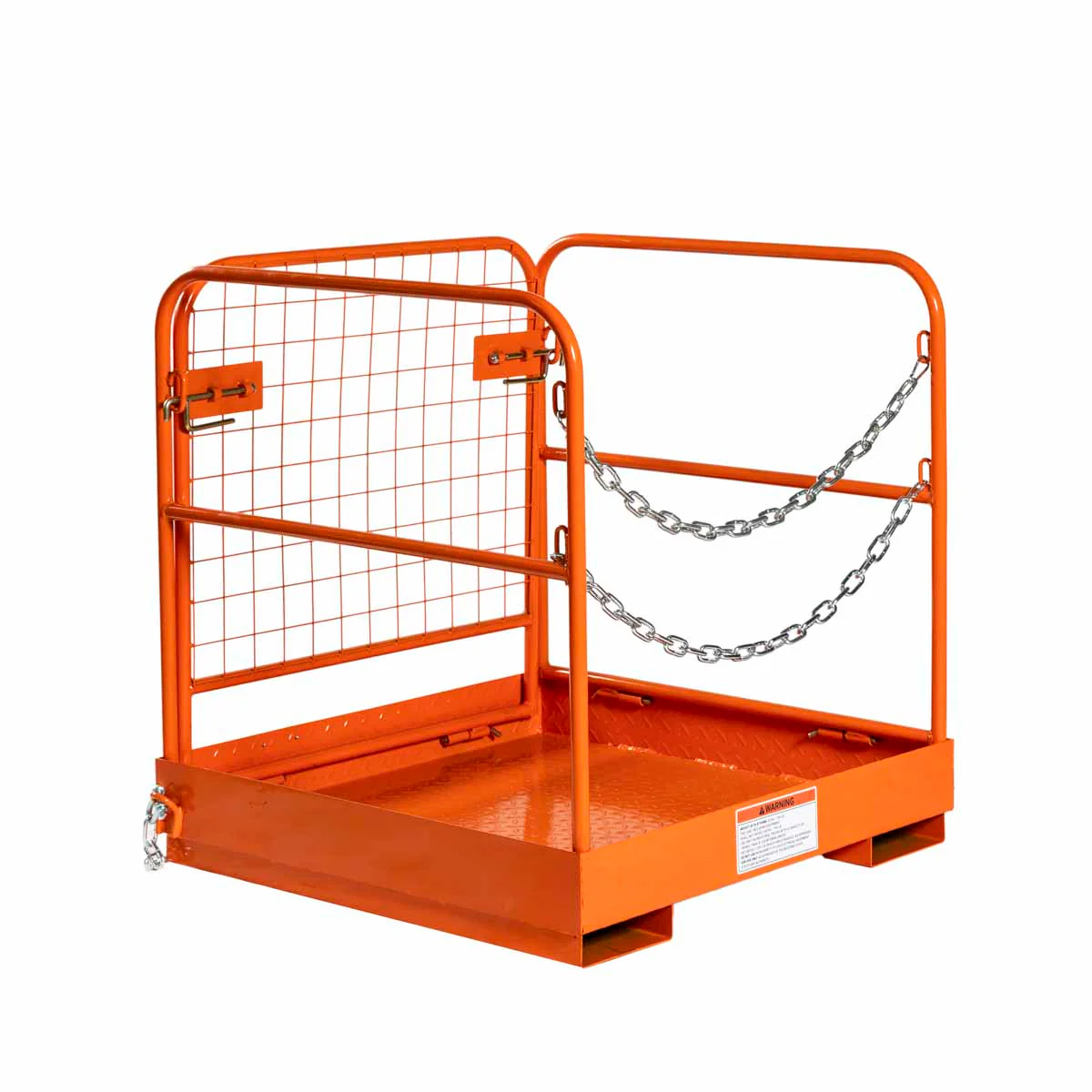 Forklift Work Platform 36"x36", 800 lb Capacity, Foldable Safety Cage with Hand Rails and Non-Slip Floor, TMG-FWP08 - Image 7