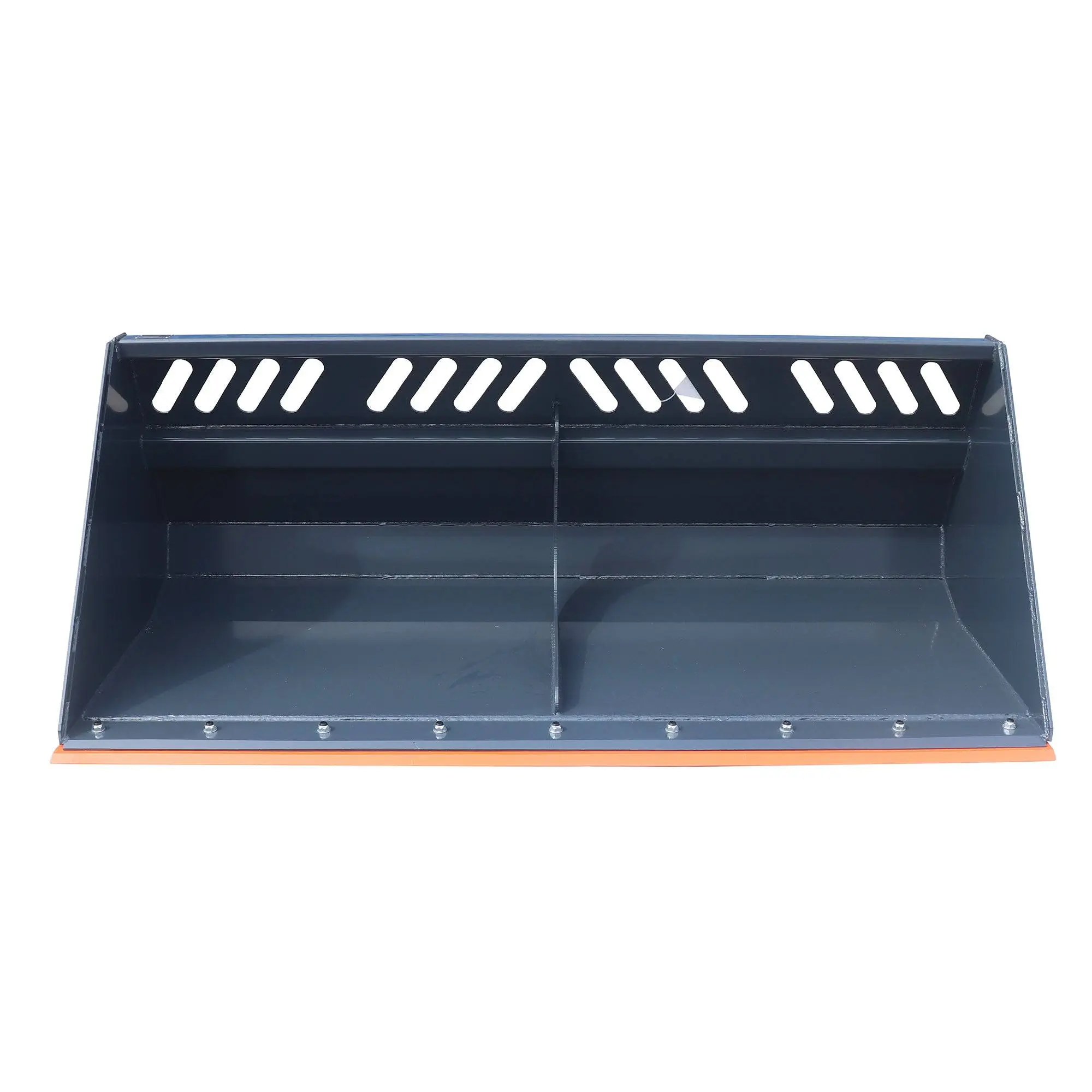 Heavy-Duty 84" Skid Steer Snow/Mulch Bucket, Bolt-On Cut Edge, 1500-lb Weight Capacity, Universal Quick Mount, TMG-SN84 - Image 6