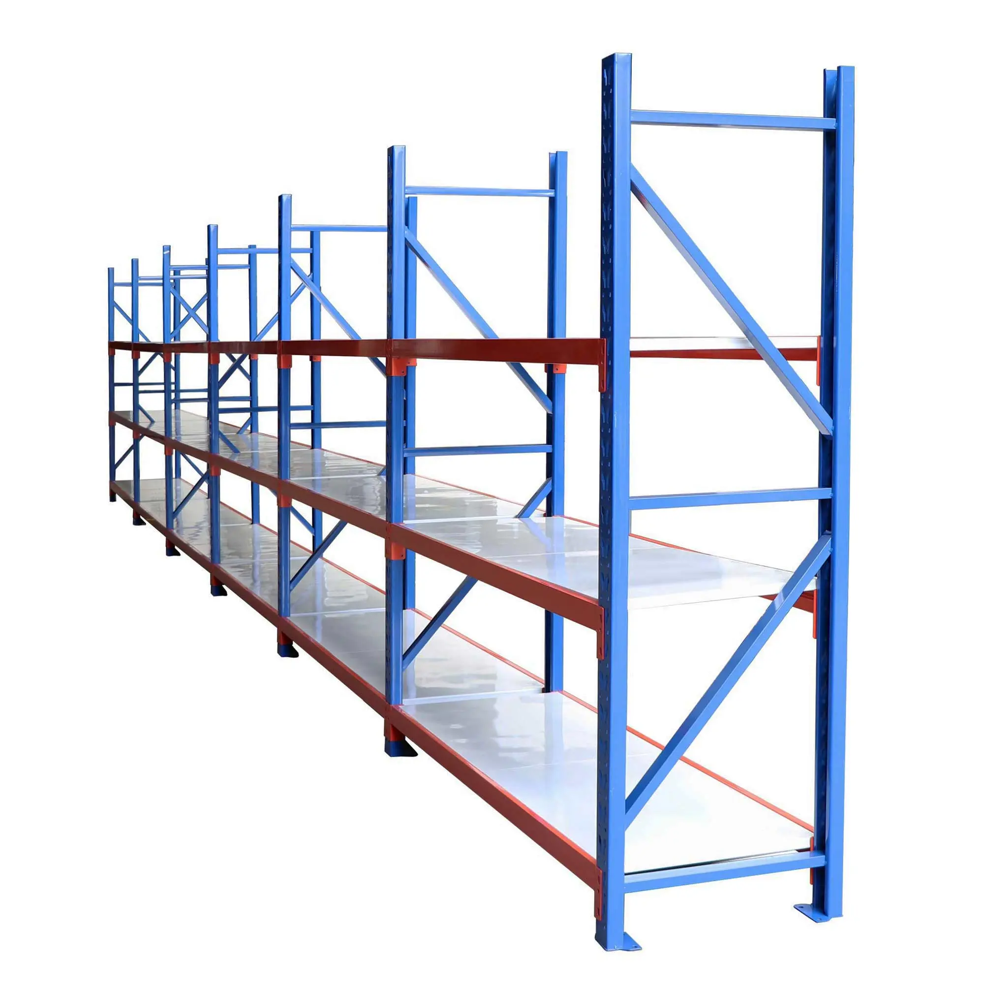 39' Metal Garage/Workshop Storage Shelves, Heavy-Duty Steel Frames, 700 lb Shelf Capacity, Shop Organization, TMG-WH39 - Image 4