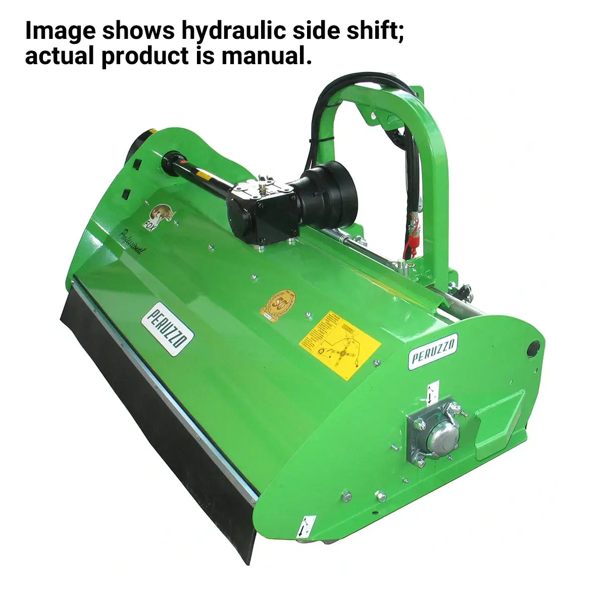 Peruzzo 57.5" Rear Mounted Side Shift Flail Mower for 22-30HP Tractors, MFR#: FOX-S 1600, Made in Italy TMG-PE9432