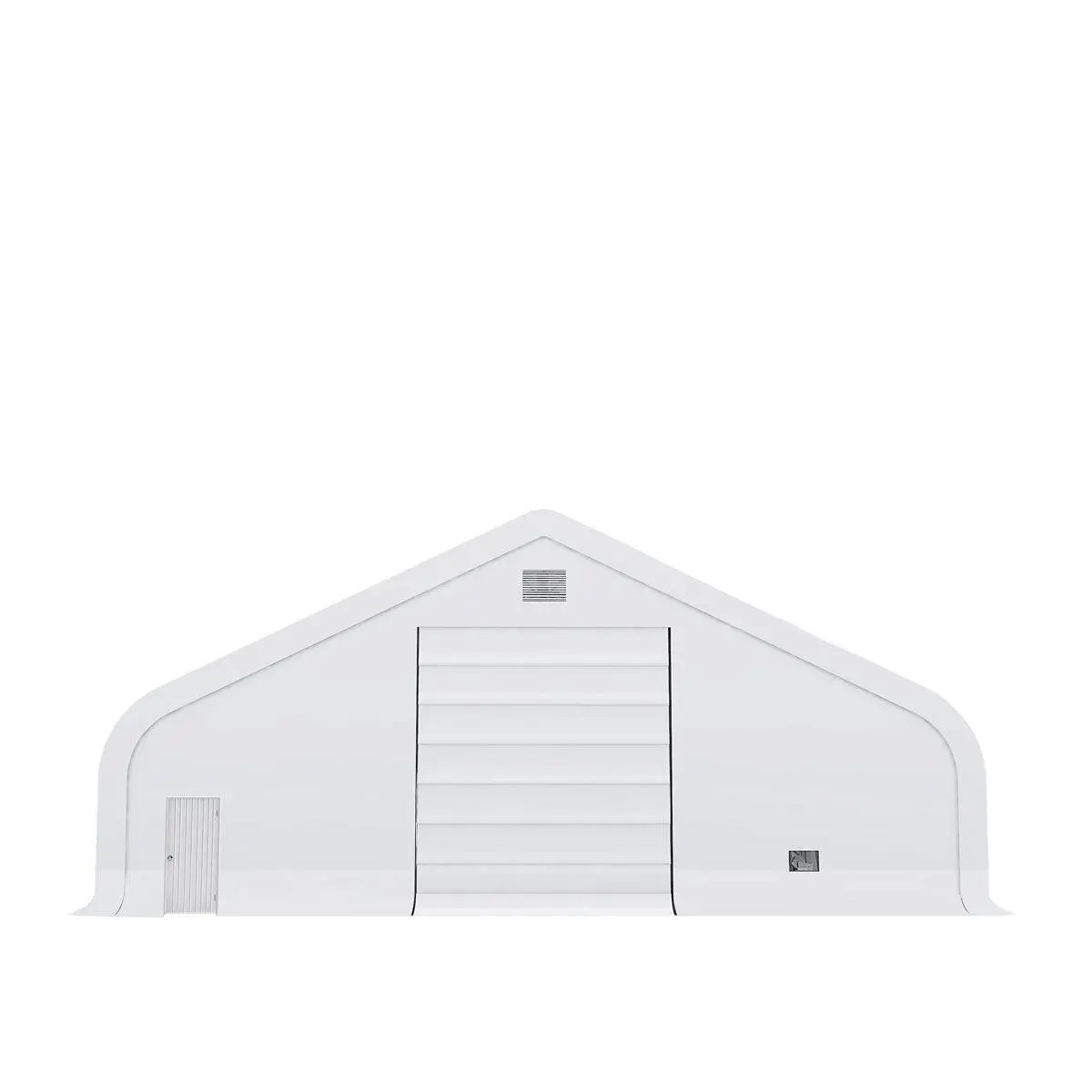 TMG Heavy Series™ 50' x 100' Dual Truss Storage Shelter with Heavy Duty 32 oz PVC Cover & Drive Through Doors, TMG-DT50100-PRO - Image 6