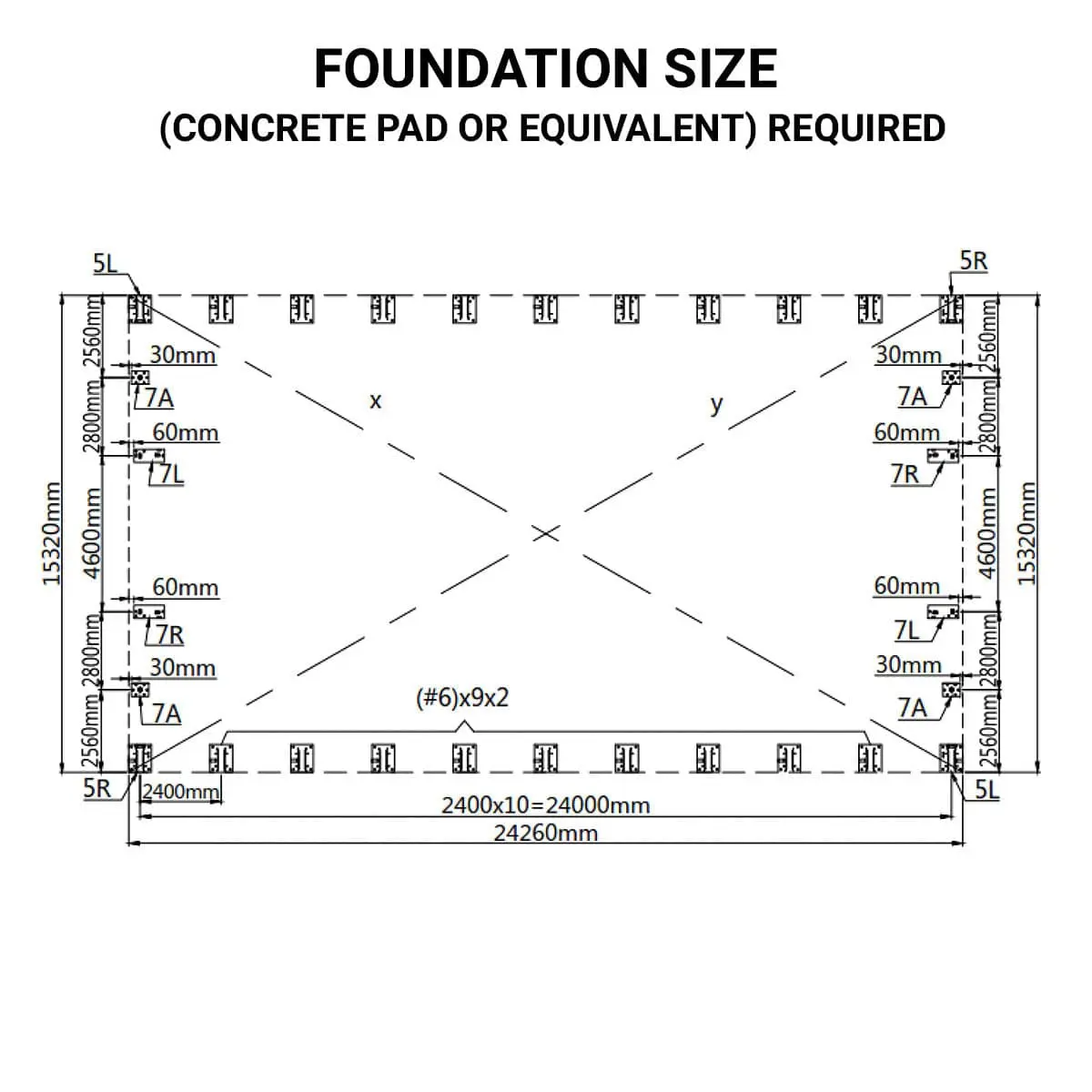 TMG Heavy Series™ 50' x 80' Dual Truss Storage Shelter with Heavy Duty 32 oz PVC Cover & Drive Through Doors, TMG-DT5080-PRO - Image 13
