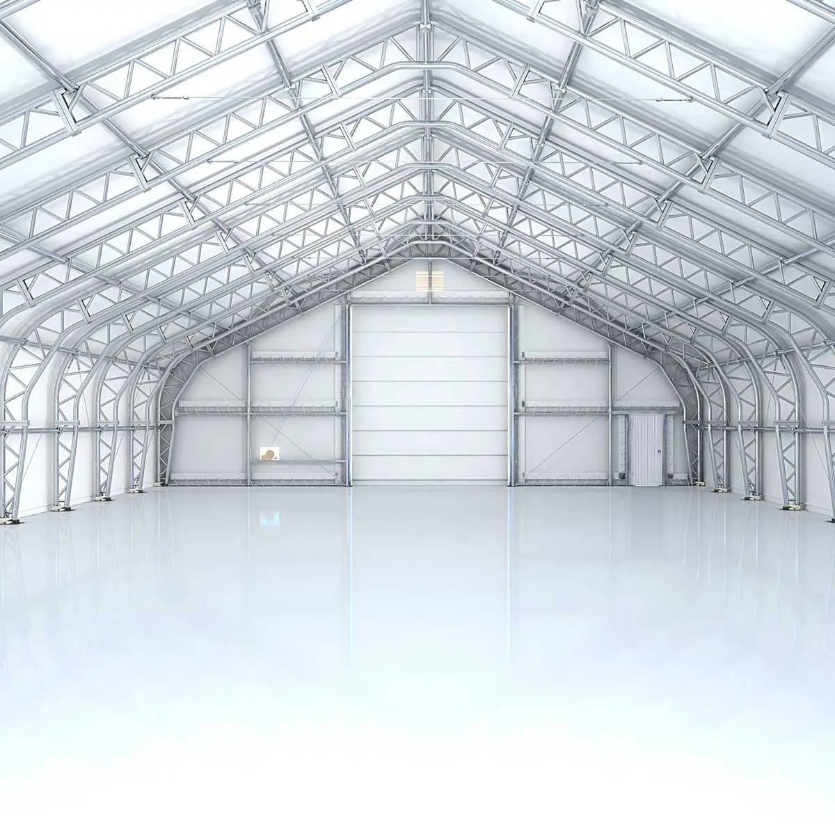 TMG Heavy Series™ 50' x 80' Dual Truss Storage Shelter with Heavy Duty 32 oz PVC Cover & Drive Through Doors, TMG-DT5080-PRO - Image 17
