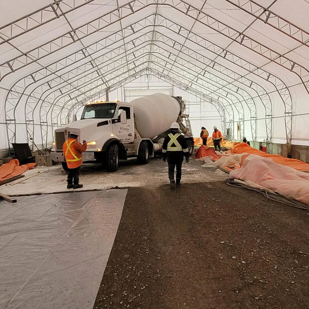 TMG Heavy Series™ 50' x 80' Dual Truss Storage Shelter with Heavy Duty 32 oz PVC Cover & Drive Through Doors, TMG-DT5080-PRO - Image 7