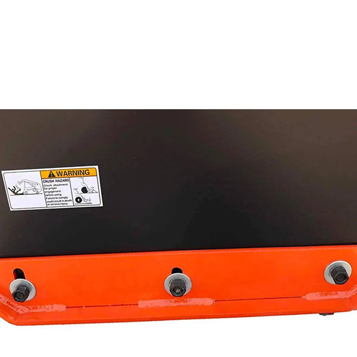 9' Skid Steer Snow Pusher w/Steel Cutting Edge, Pivoting Wear Shoes, Side Braces, 40-70 HP, TMG-SP09 - Image 7