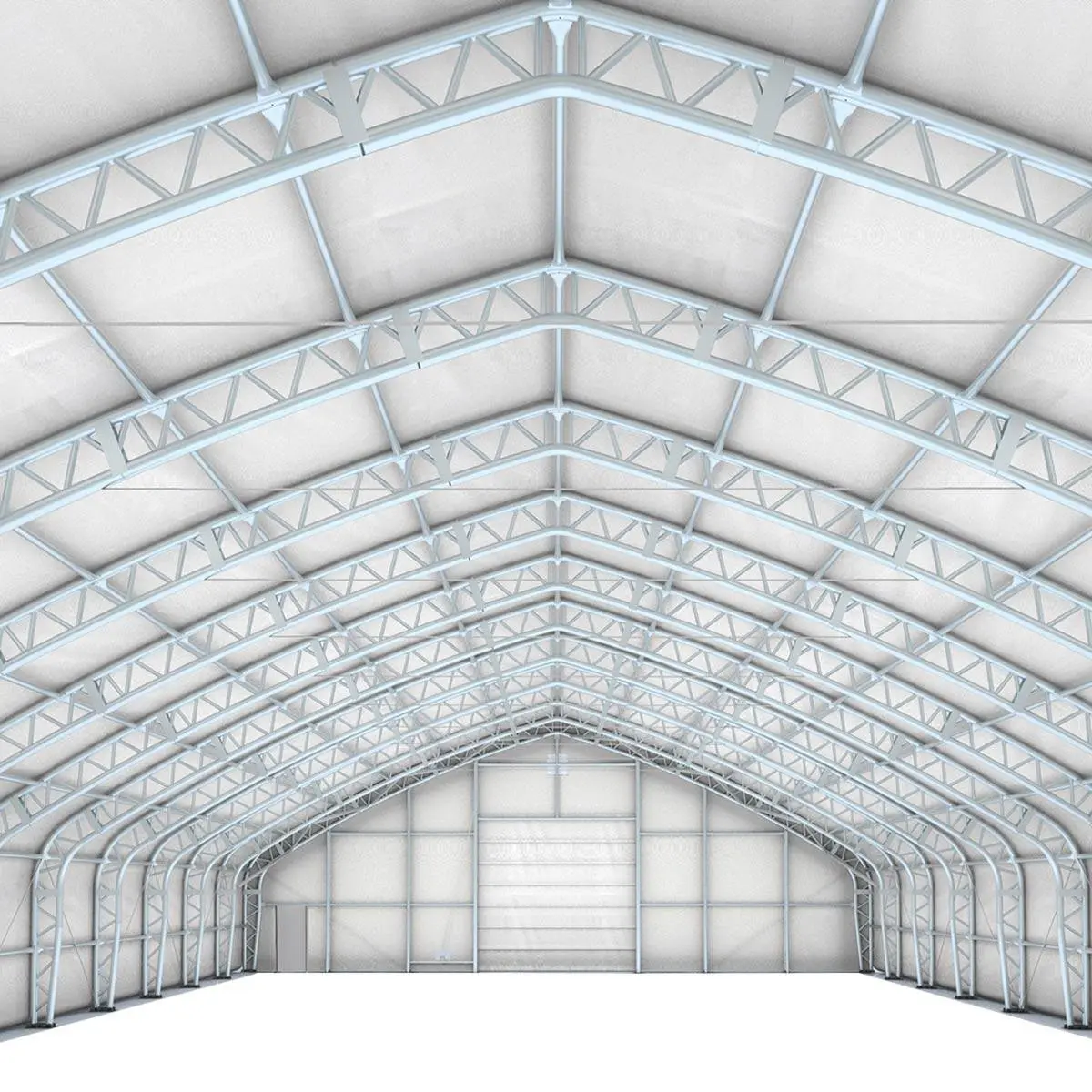 TMG Heavy Series™ 60' Wide Dual Truss Storage Shelter with Heavy Duty 32oz PVC Cover (available lengths: 80', 100', 120' and 150'), TMG-DT6000 - Image 7