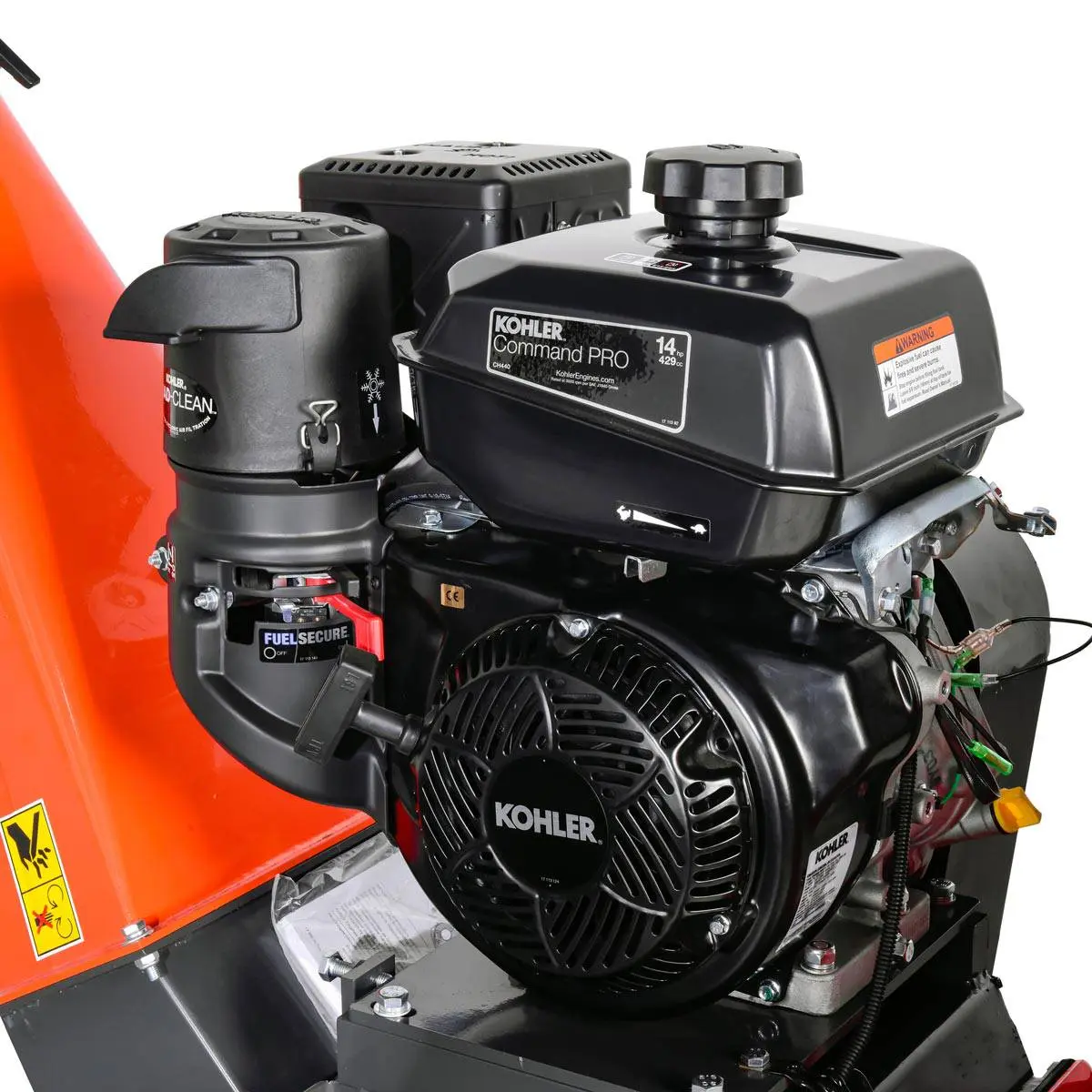 TMG Heavy Series™ 6" Wood Chipper Powered by Kohler 14 HP Command Engine, ATV Tow-Behind, 12'' Reversible Blade, Dual Belt Drive, TMG-GWC6 - Image 10