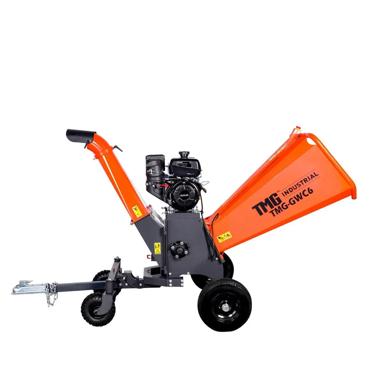 TMG Heavy Series™ 6" Wood Chipper Powered by Kohler 14 HP Command Engine, ATV Tow-Behind, 12'' Reversible Blade, Dual Belt Drive, TMG-GWC6 - Image 6