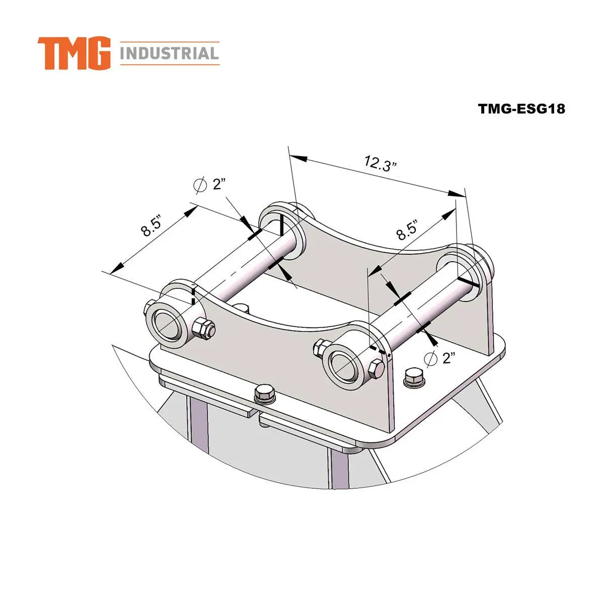 18" Excavator Stump Grinder Attachment, 3 to 7-ton Excavator and Backhoe, 13-20 GPM, Piston Hydraulic Motor TMG-ESG18 - Image 4