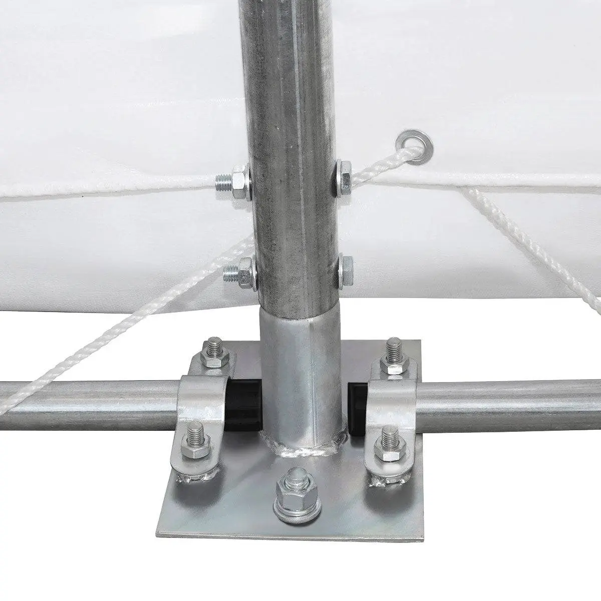 30' x 80' Dual Truss Storage Shelter with Heavy Duty 17 oz PVC Cover & Drive Through Doors, TMG-DT3082 - Image 12