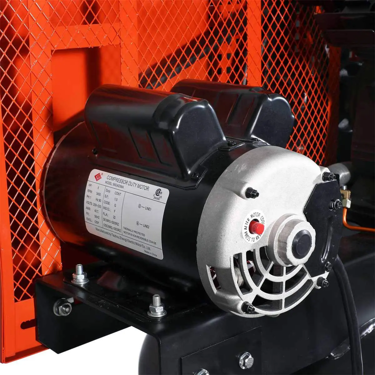 60 Gallon 5 HP Stationary Electric Air Compressor, 5 Min Fill Time, 230V Induction Motor, Single Stage, TMG-ACE65 - Image 9