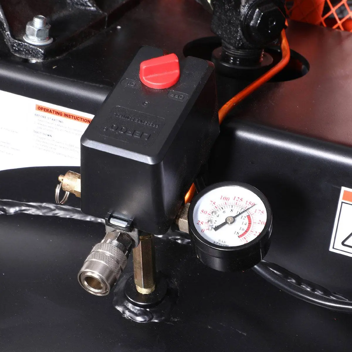 80 Gallon 7.5 HP Stationary Electric Air Compressor, 6 Min Fill Time, 230V Induction Motor, 2 Stage, TMG-ACE85 - Image 10