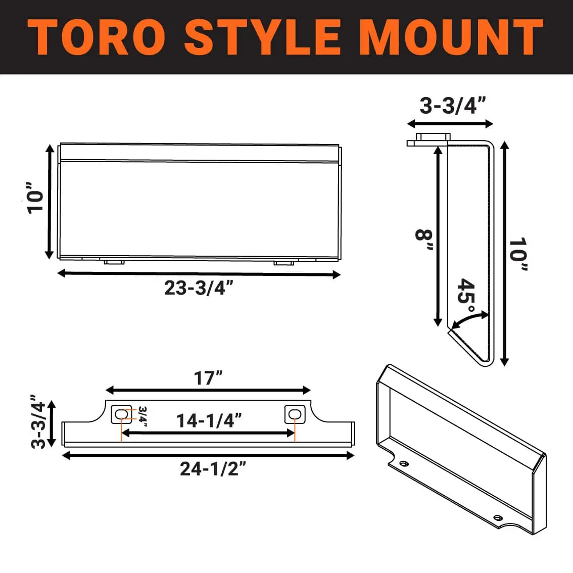 42" Mini Skid Steer Skeleton Grapple Attachment, Toro Style Mount, 24" Arm Opening, 2000 lb Weight Capacity, TMG-SG42 - Image 4
