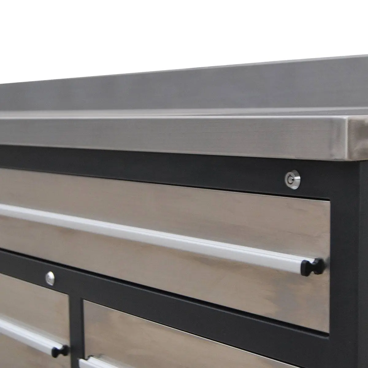 TMG Heavy Series™ 9-Ft 20 Drawer Stainless Steel Workbench, Ball Bearing Double Slides & Casters, TMG-WB921S (Previously TMG-WB21DS) - Image 5